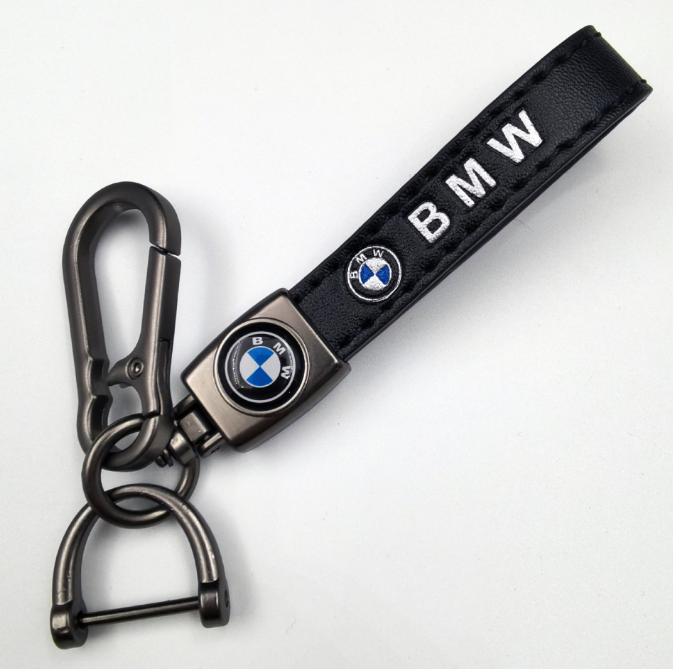 Wholesale metal zinc alloy car logo BMW brand keychain key chain ring