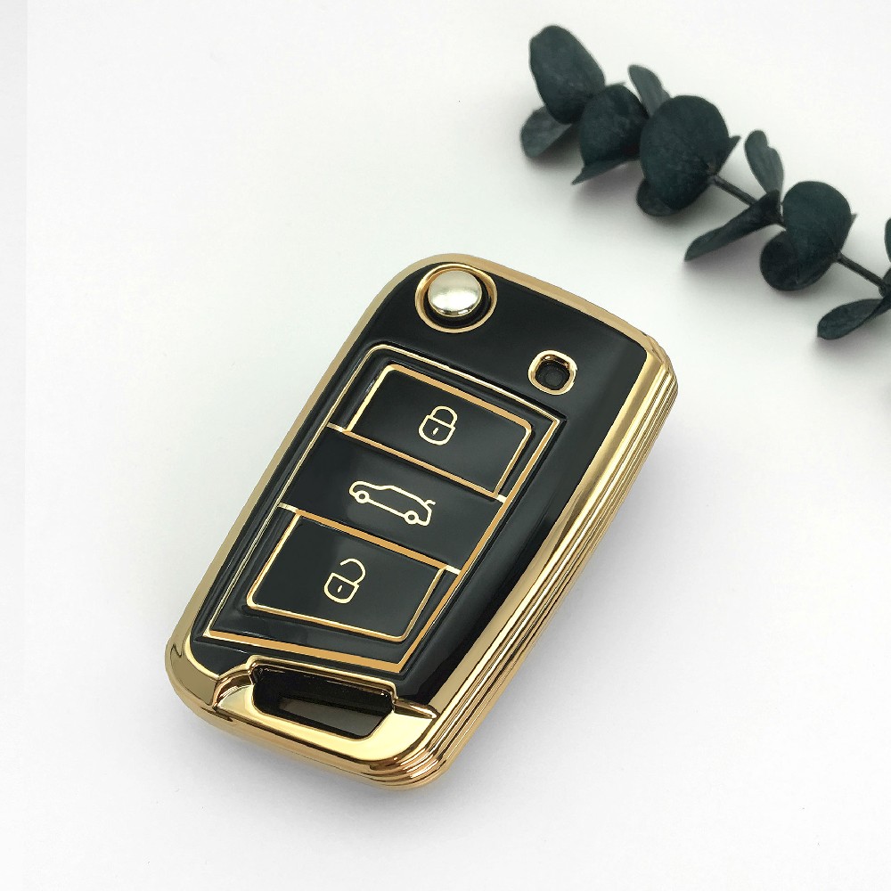 Skoda Octavia soft TPU car remote key fob cover case shell