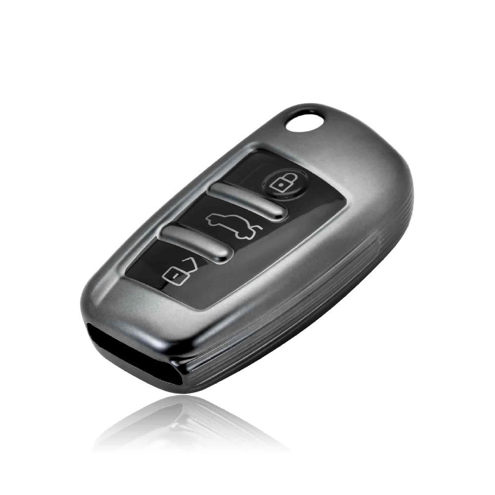DM Car Styling Key Organizer Soft TPU Car Key Cover suitable for A3 Q3 Q7 A1 Old Model A61 Factory D