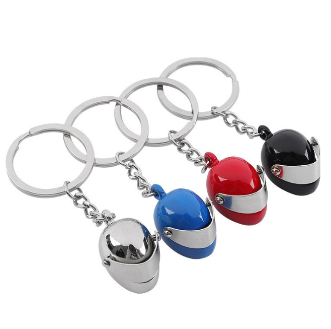 Promotional Gifts Motorcycle Helmet Metal Keychain