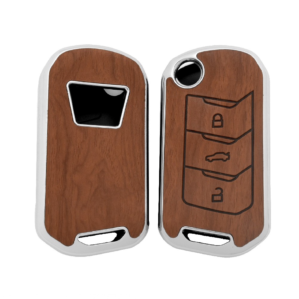 Indian car gold silver edge mahindra car key cover leather