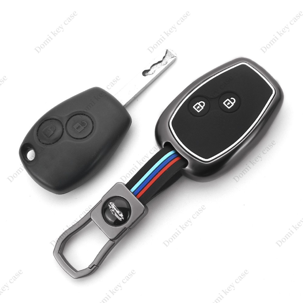 Fashion luxury zinc alloy alumium silicone renault car remote key cover case protector