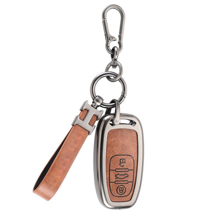 Audi  A6L / A5 / A7 / A8  / S5 / S7 zinc alloy leather vehicle car remote control key fob cover cas
