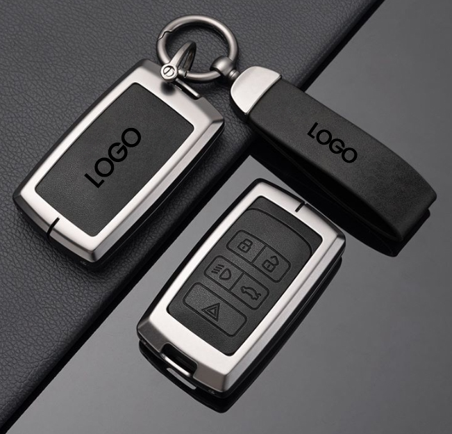 High quality durable Land rover Discovery sport Evoque zinc alloy leather car remote key fob cover