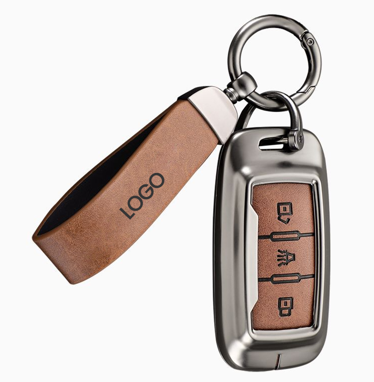 High Quality Zink Alloy Metal Leather Car Key case Cover Shell Hangers for Chery Jetour X70