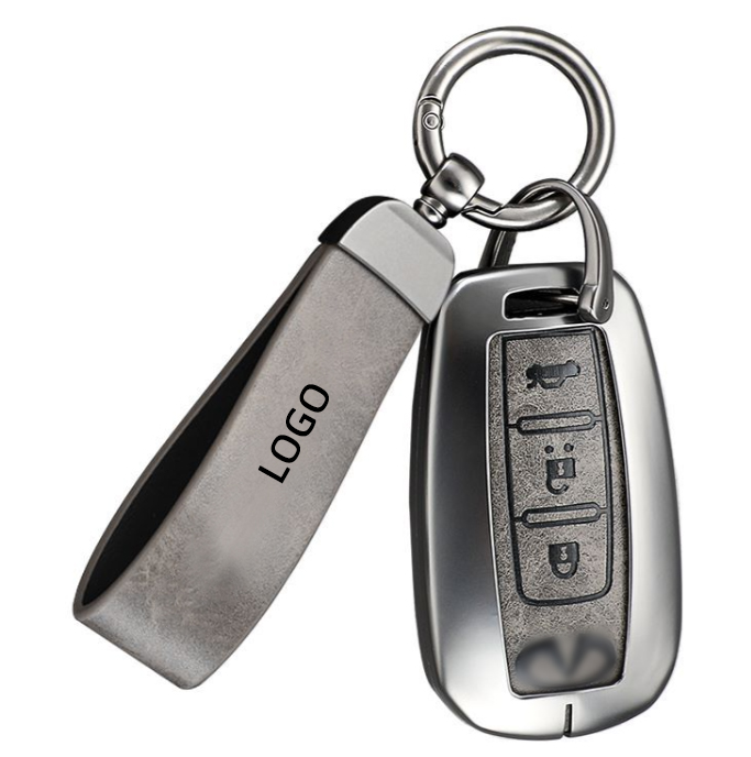 Infiniti Q50L/QX50/QX60/QX70/JX35/Q70L zinc alloy metal PU leather car remote key fob cover case