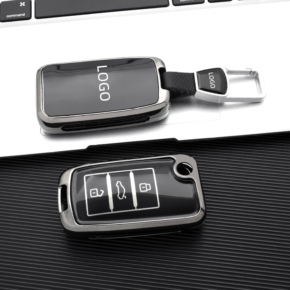 DM metal TPU Car Flip Key Case Cover Bag for Roewe RX5 MG3 MG5 MG6 MG7 MG ZS GT GS 350 360 750 Shell