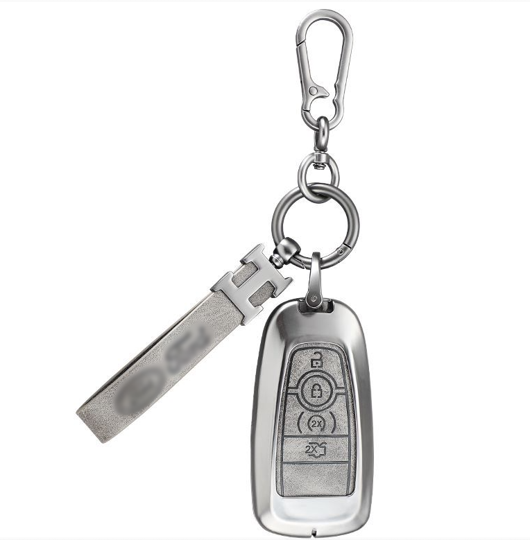 Zinc alloy leather Ford key fob case for car