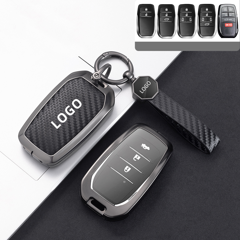 DM Car Key Case Cover Shell Fob For Toyota Corolla Camry Reiz RAV4 Crown Avalon Venza Matrix Yaris 4
