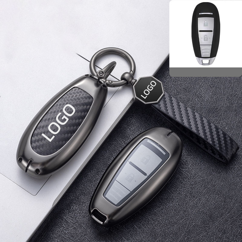 DM Metal luminous Car Key Case Cover Key Bag For SUZUKI Swift/CrossoverSX4/JIMNY Accessories Car-Sty