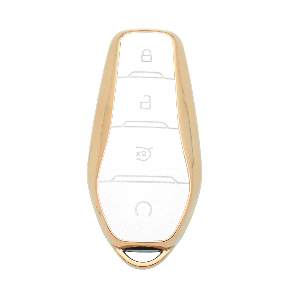 DM luxury shockproof for mercedes byd leather key fob case cover shell