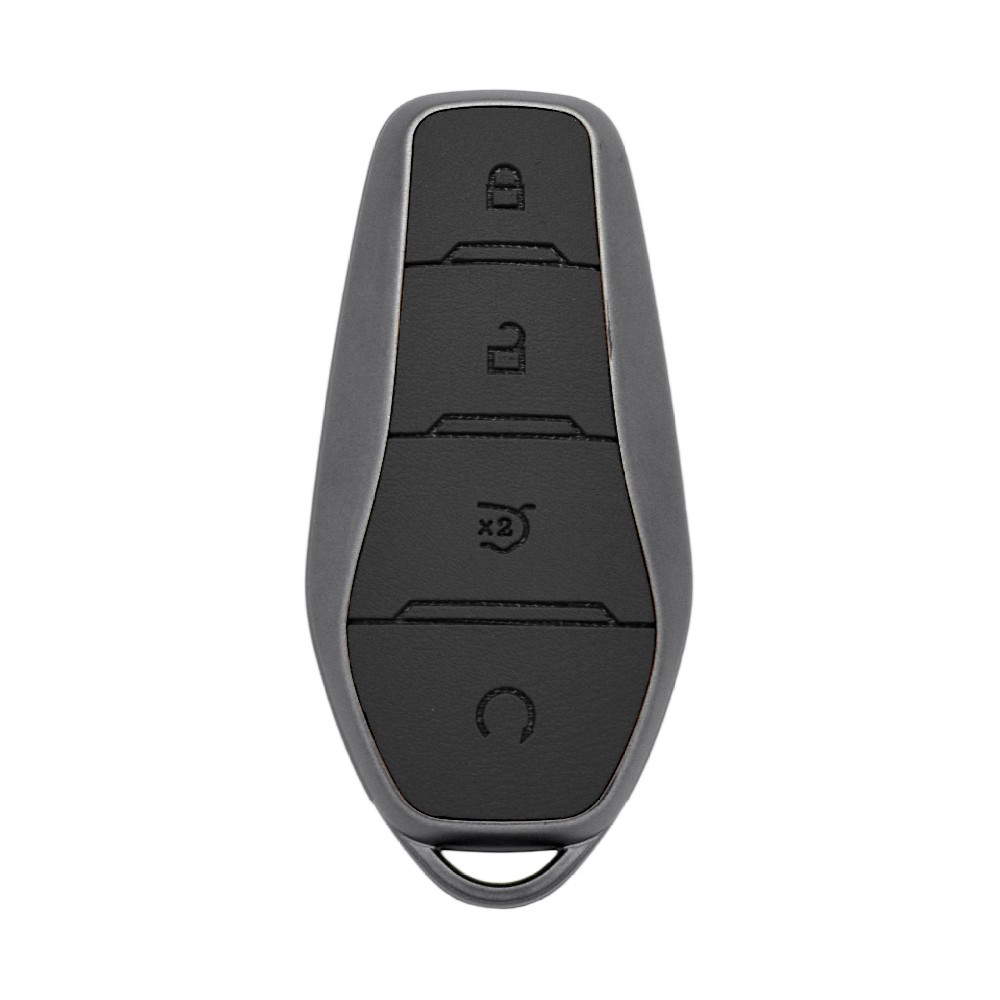 DM Car Key Cover Suit for BYD 4 Buttons Key Fob Remote Protector with a Key Chain