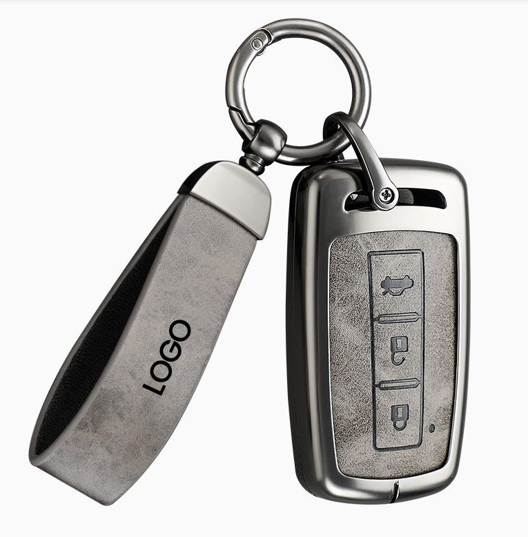 Haima automibile S5/S7/V70 m80 zinc alloy leather car key case fob cover protector