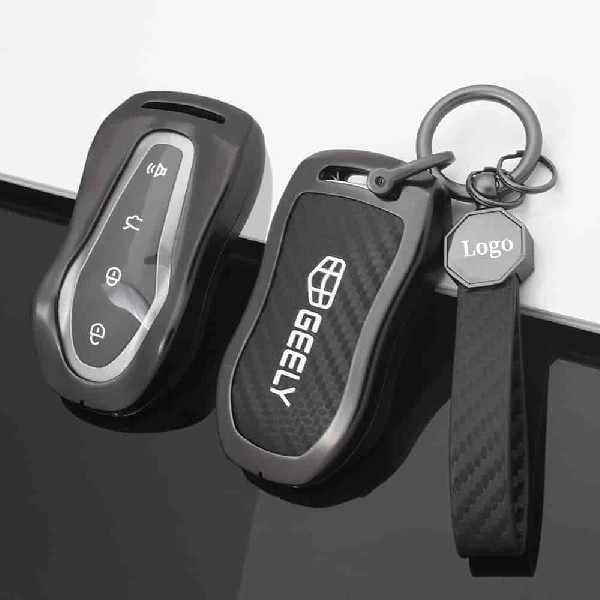 zinc alloy leather car key case