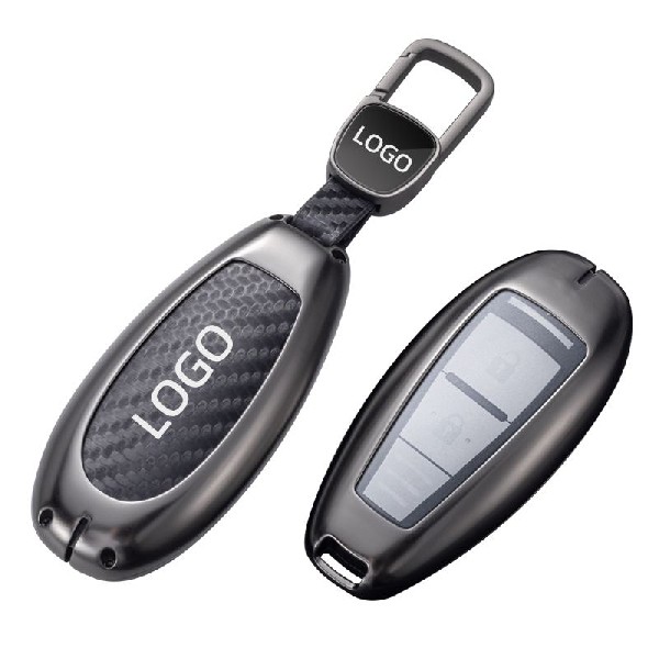 Suzuki carbon fiber zinc alloy metal car smart key case cover fob shell protector